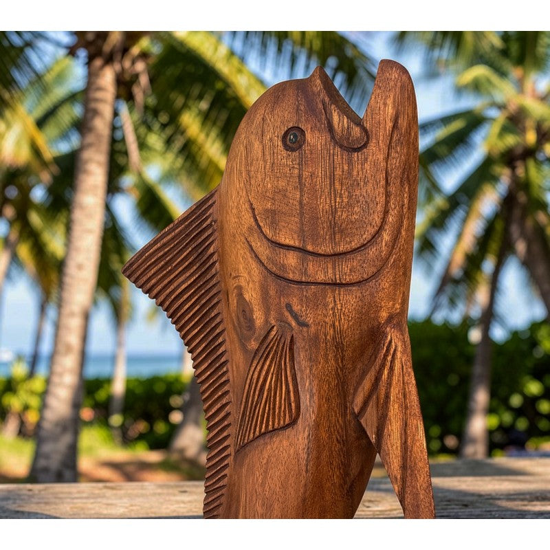 Standing Mahi Mahi |  Sea Life Carving 16"