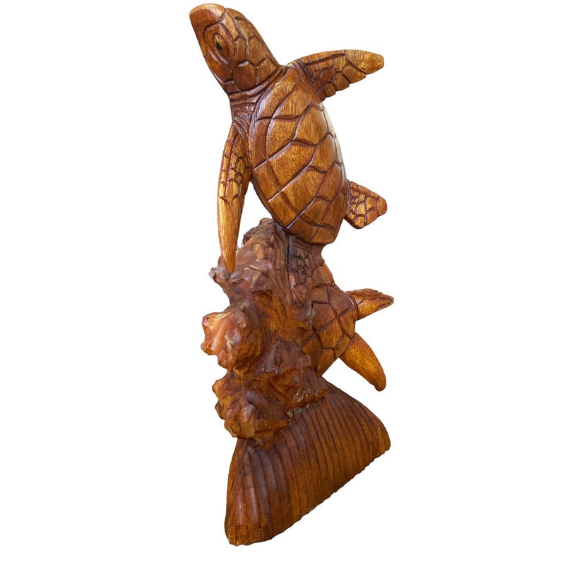 Standing Hawaiian Sea Turtle 16 " | Ocean Life Carving