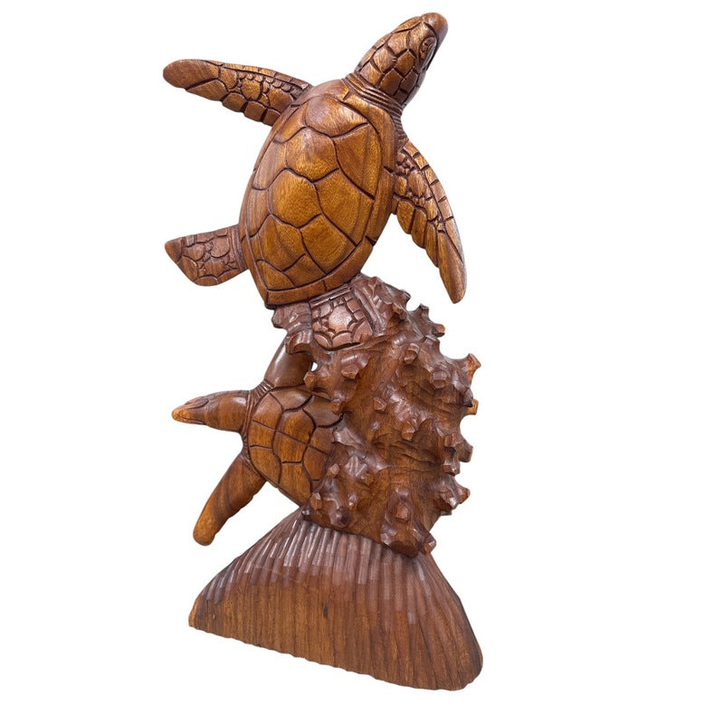 Standing Hawaiian Sea Turtle 20 " | Ocean Life Carving