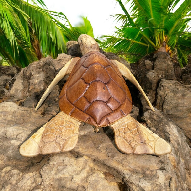 Hawaiian Sea Turtle | Sea Life Carving 12"