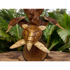 Five Turtle Carving on Stand | Sea Life 20"