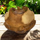 Double Honu Wooden Bowl 12"