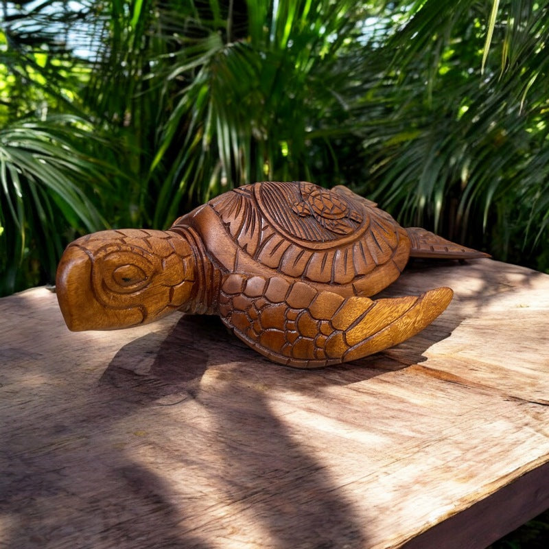 Hawaiian Sea Turtle with Ke Iki | Ocean Life Art – Makana Hut