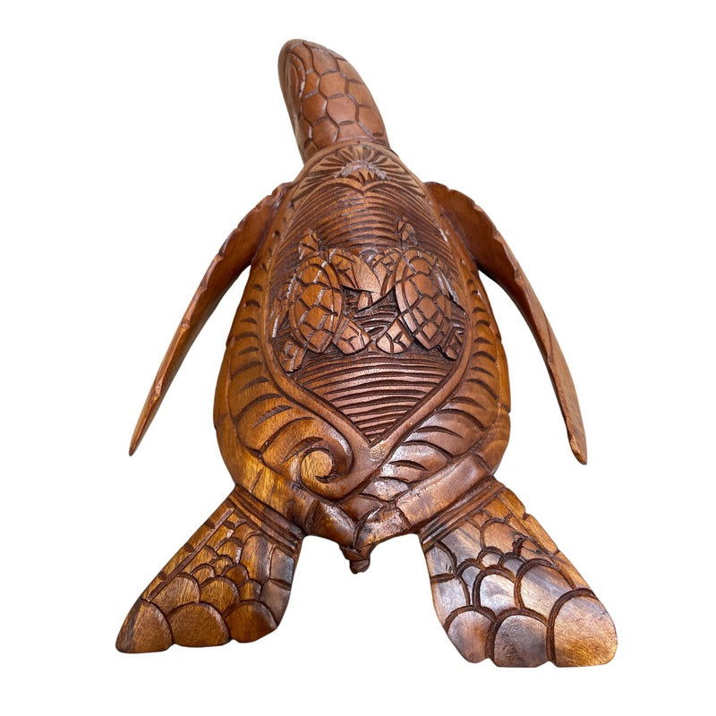 Hawaiian Sea Turtle with Ke Iki | Ocean Life Art – Makana Hut