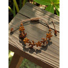 Koa Sea Turtles and Plumeria Flower Bracelet