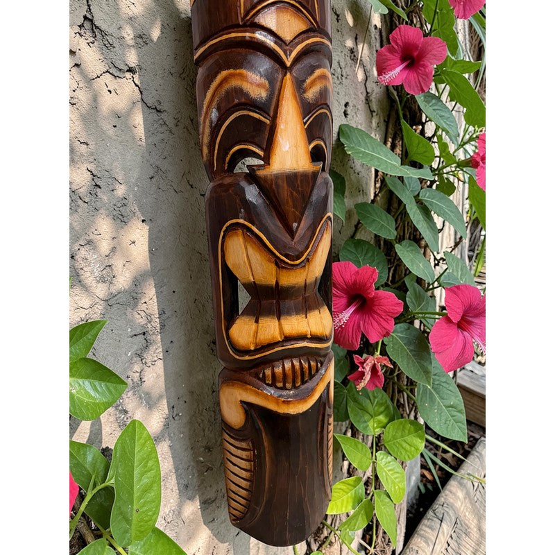 Polynesian Kahuna Hand-Carved Mask