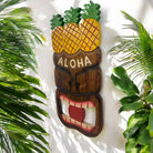 Aloha Sign with Tiki and Pineapples 16"