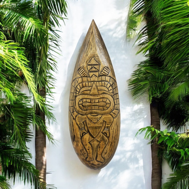 Surfboard with Tiki | Surf Sign 20"