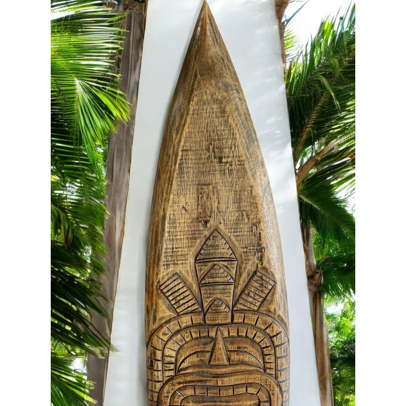 Surfboard with Tiki | Surf Sign 39"