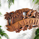 Aloha Sign with Dolphins | Tropical Décor