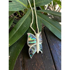 Butterfly with Abalone Inlay Necklace