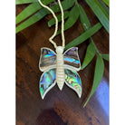 Butterfly with Abalone Inlay Necklace