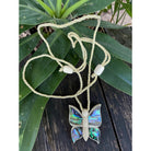 Butterfly with Abalone Inlay Necklace