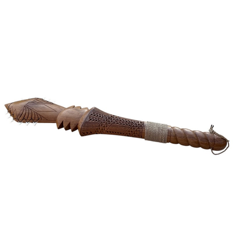 Hawaiian Leiomano Spear Club | Handcrafted Polynesian Art