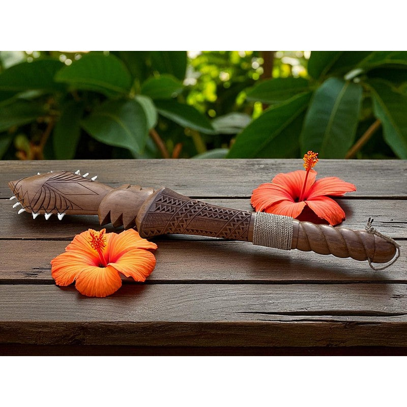 Hawaiian Leiomano Spear Club | Handcrafted Polynesian Art – Makana Hut