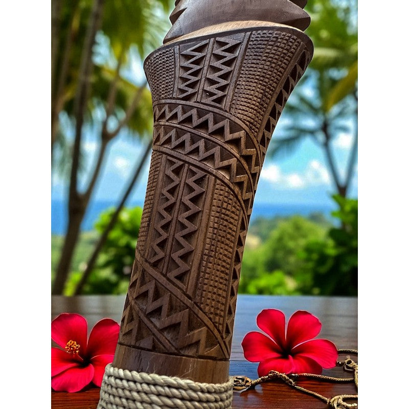 Hawaiian Leiomano Spear Club | Handcrafted Polynesian Art – Makana Hut
