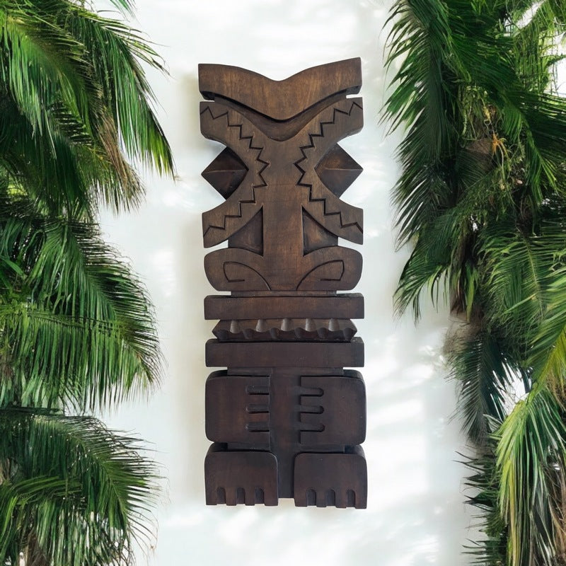 Vintage Hawaiian Tiki Wall Plaque – Makana Hut