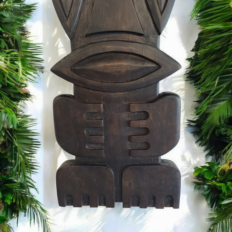 Vintage Hawaiian Tiki Wall Plaque