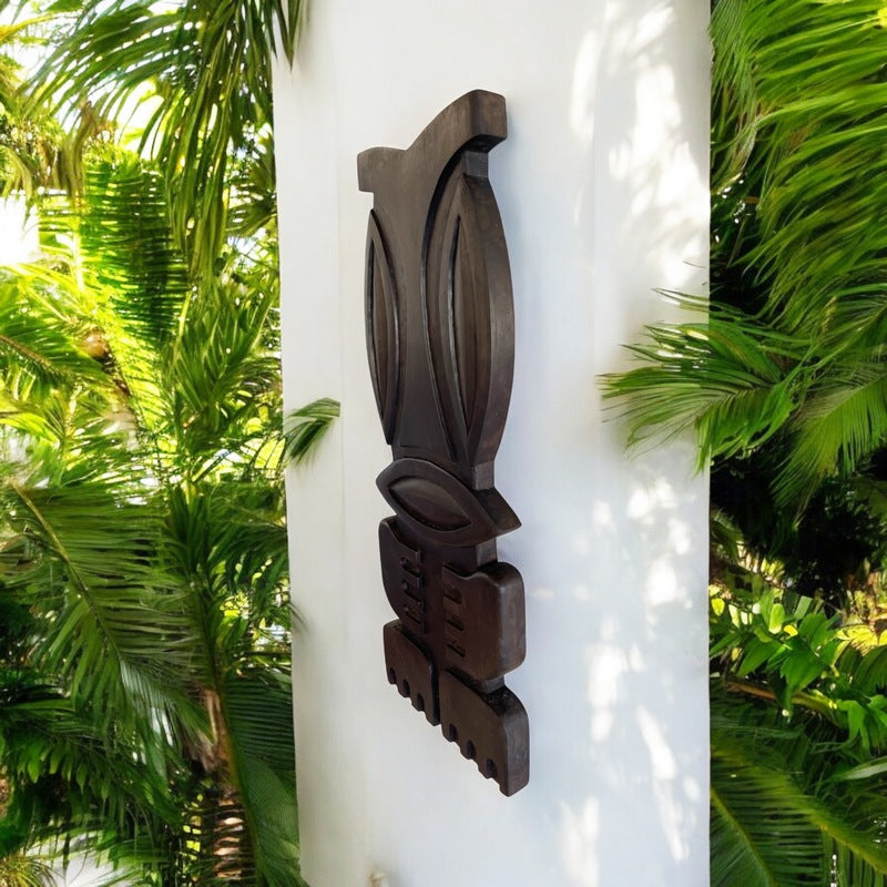 Vintage Hawaiian Tiki Wall Plaque – Makana Hut