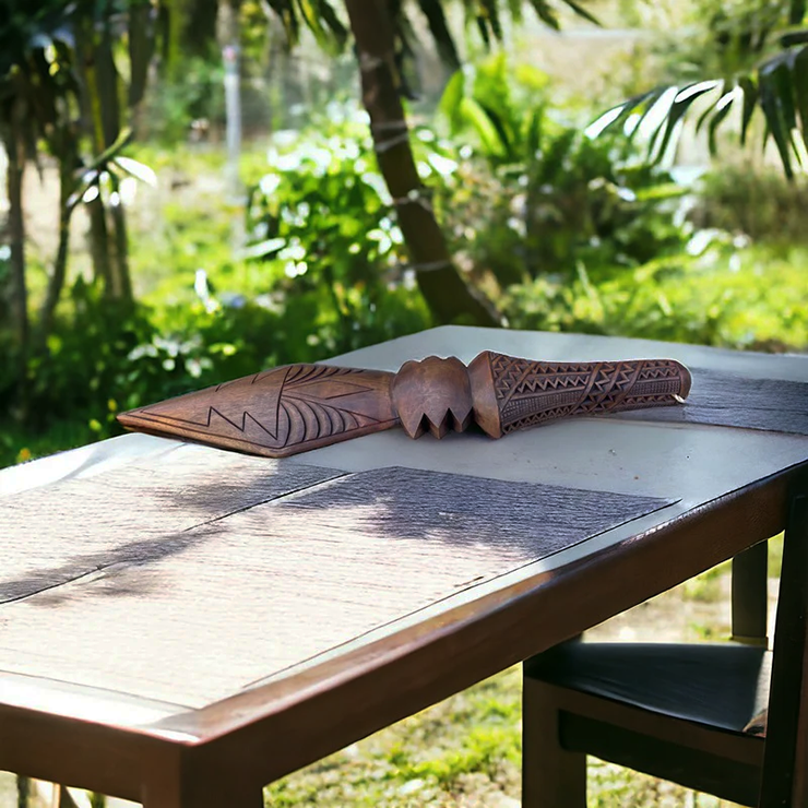 Premium Hawaiian Spear Club | Polynesian Replica Makana Hut
