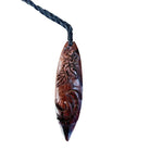 Hand-Carved Hawaiian Surfboard Necklace