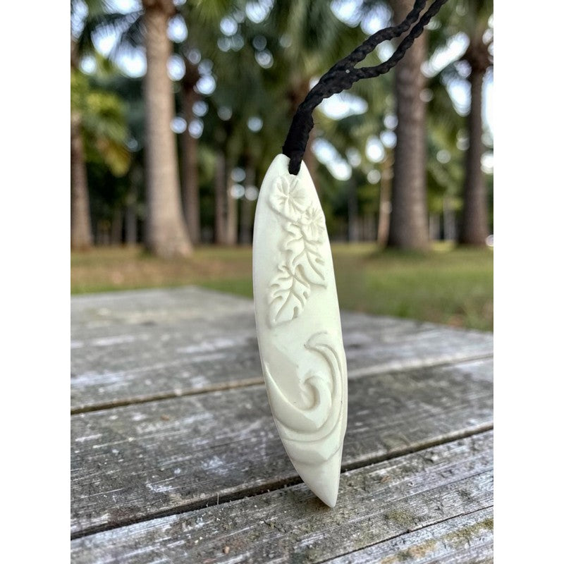 Surfboard with Engravings Necklace
