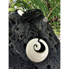 Wave Engraved Bone Necklace