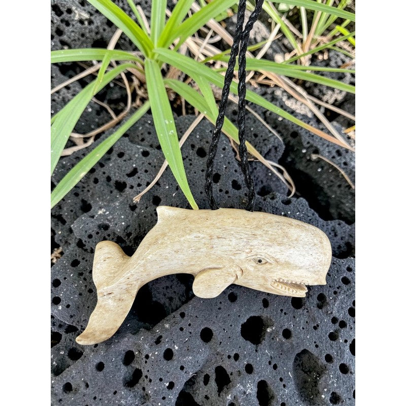 Hand-Carved Whale Bone Necklace