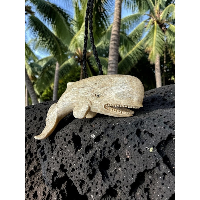 Hand-Carved Whale Bone Necklace – Makana Hut