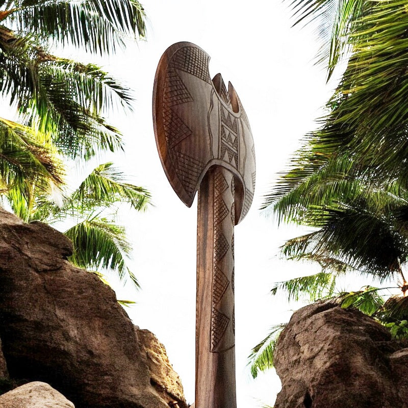 Polynesian Double Axe Club | Museum Replica – Makana Hut