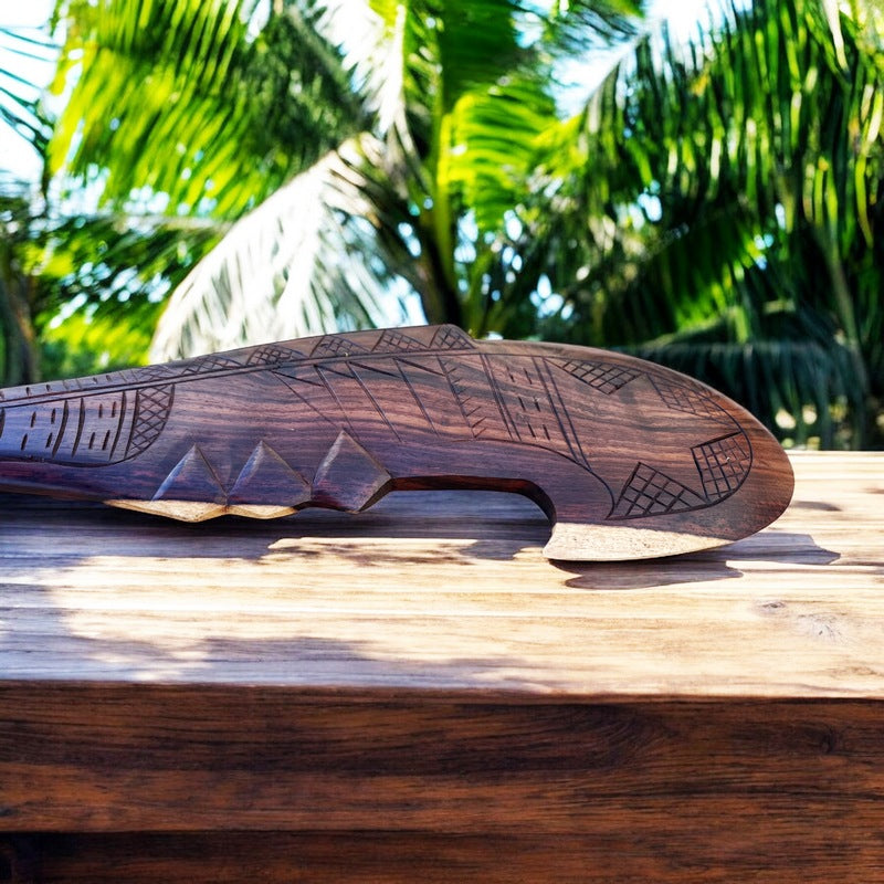 Polynesian Replica War Club – Makana Hut