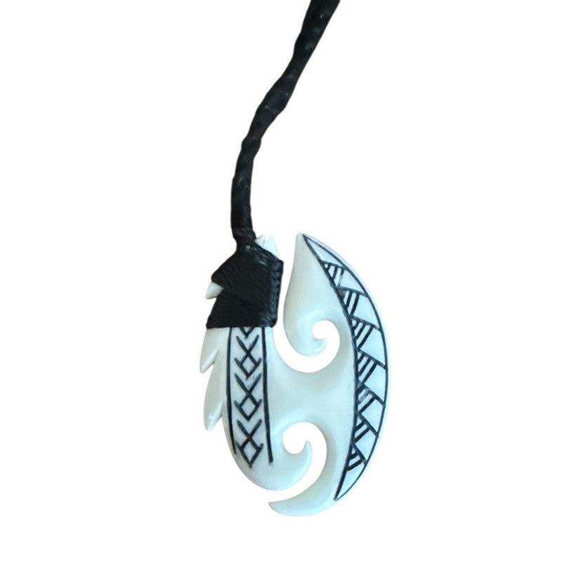 Hawaiian Fish Hook Necklace with Engravings