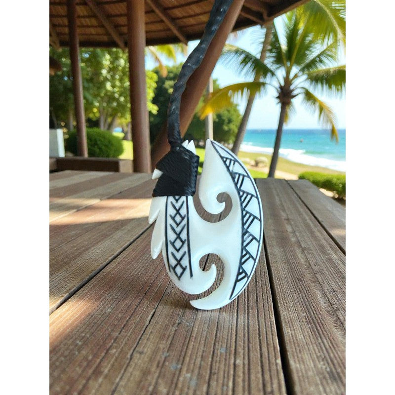 Hawaiian Fish Hook Necklace with Engravings