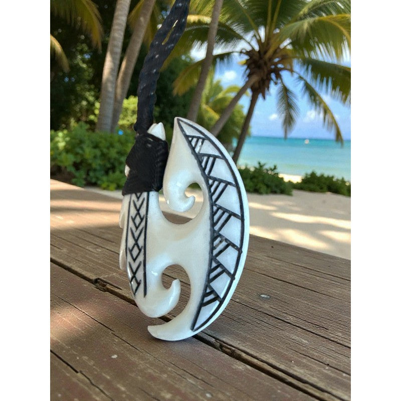 Hawaiian Fish Hook Necklace with Engravings