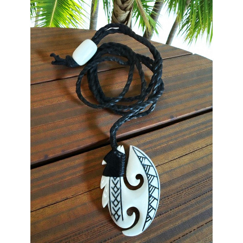 Hawaiian Fish Hook Necklace with Engravings