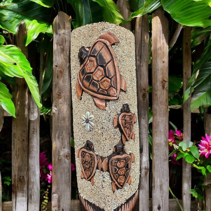 Hawaiian Honu Mask | Tropical Décor 19"