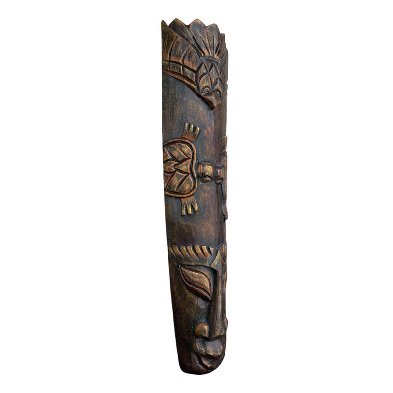 Longevity and Luck | Primitive Tiki Mask 20"