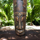 Longevity and Luck | Primitive Tiki Mask 20"