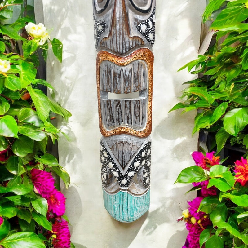 Love Tiki Mask | Colorful Washed 40"