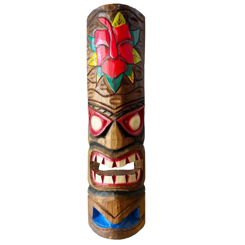 Tiki Mask with Hibiscus Flower | 20