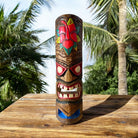 Tiki Mask with Hibiscus Flower | Hawaiian Mask 20"