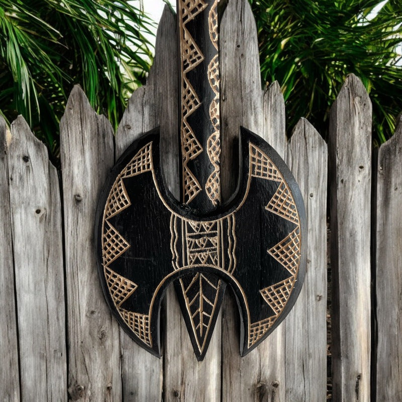 Hawaiian Double Axe Club | Replica 20"