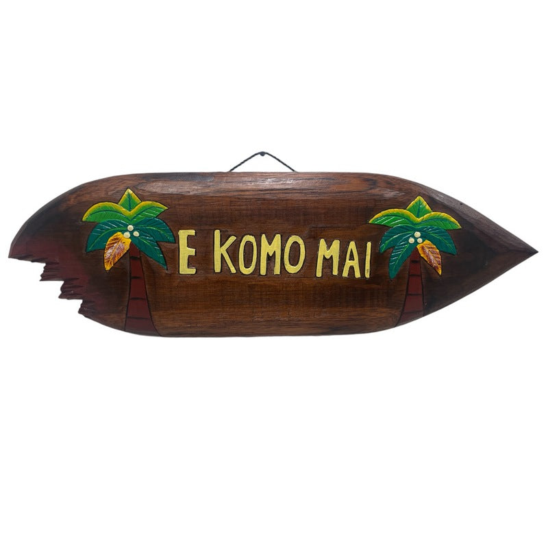 E Komo Mai with Palm Trees | Welcome Sign