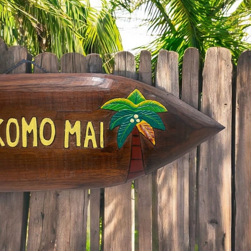 E Komo Mai with Palm Trees | Welcome Sign