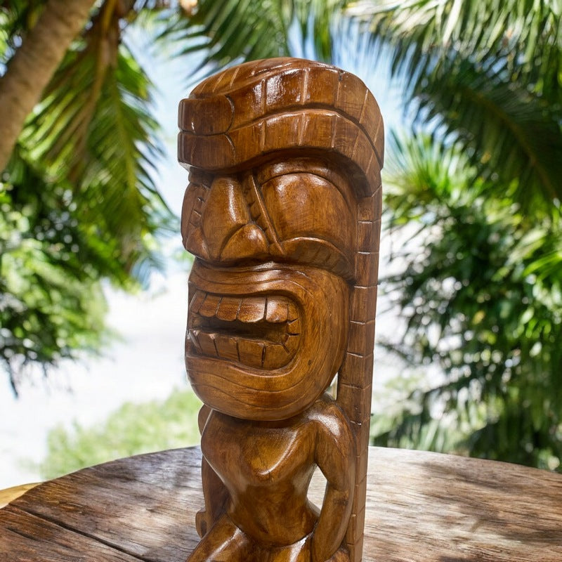 Kanaloa Tiki | Hawaii Museum Replica 32" (Dk Oak)