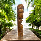 Kanaloa Tiki | Hawaii Museum Replica 32" (Dk Oak)