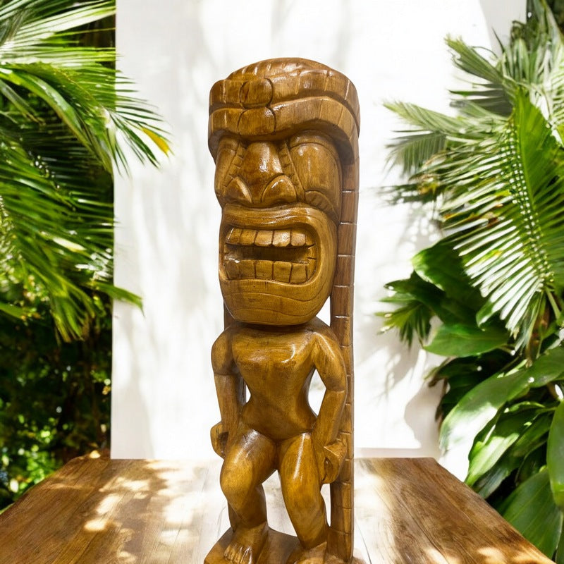 Kanaloa Tiki | Hawaii Museum Replica 32" (Mission Oak)