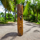 Love and Ocean Tiki Totem | Hawaiian Décor 40" (Stained)