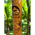 Love and Ocean Tiki Totem | Hawaiian Décor 40" (Stained)