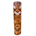 Life and Peace Tiki Totem | Hawaiian Décor 20" (Stained)